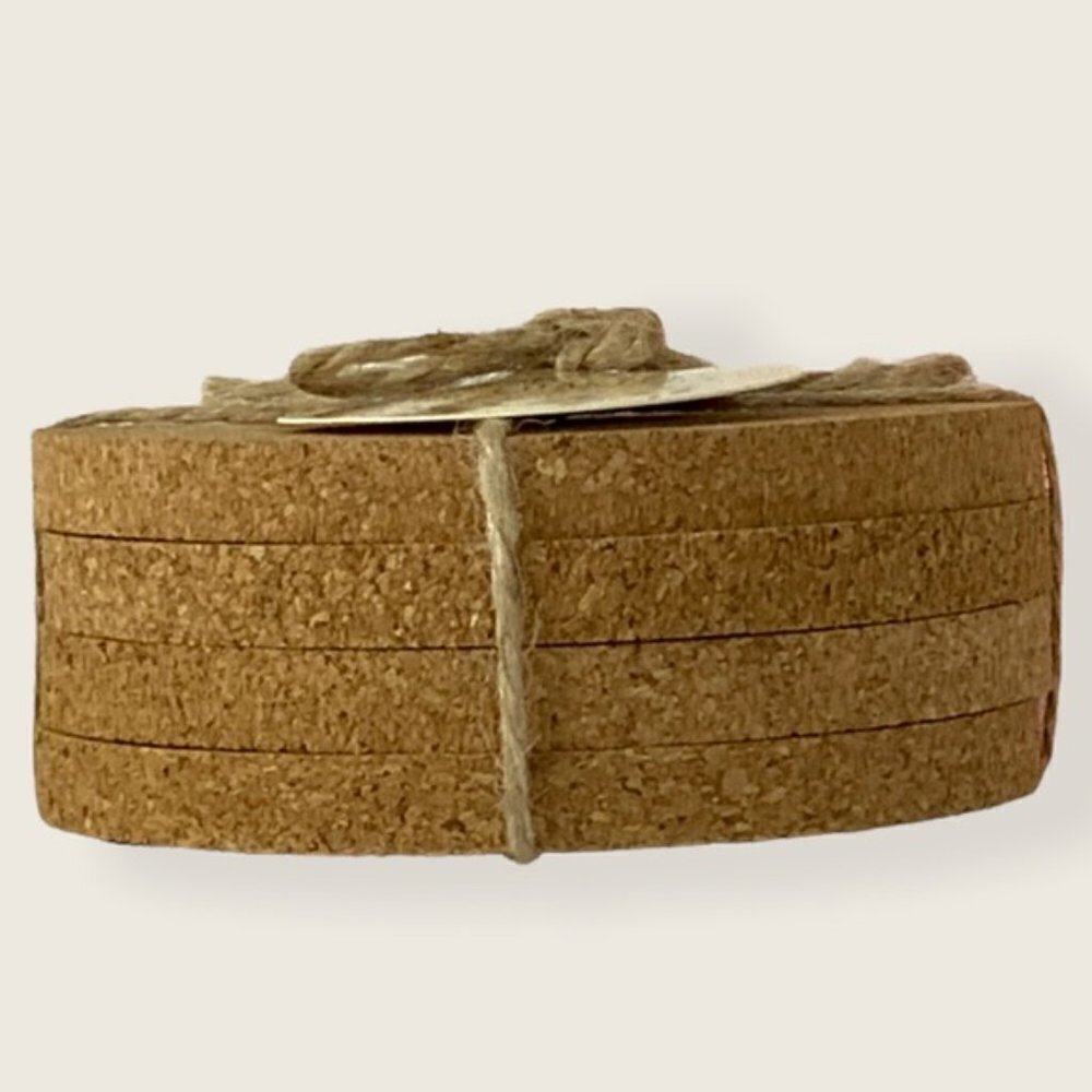 Cork Coasters Set of 4 Rae Dunn Font Quotes Neutral By Manor House Market 4 inch - Picture 4 of 9